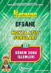 301 - Karacan Yayınları Nokta Atış Soruları - DÖNEM SONU İŞLEMLERİ