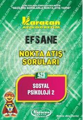 425 - Karacan Yayınları Nokta Atış Soruları - SOSYAL PSİKOLOJİ 2