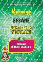 437 - Karacan Yayınları Nokta Atış Soruları - OSMANLI TÜRKÇESİ GRAMERİ 2