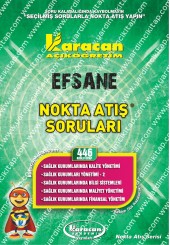 446 - Karacan Yayınları Nokta Atış Soruları - SAĞLIK KURUMLARINDA KALİTE YÖNETİMİ - SAĞLIK KURUMLARI YÖNETİMİ - 2 - SAĞLIK KURUMLARINDA BİLGİ SİSTEMLERİ - SAĞLIK KURUMLARINDA MALİYET YÖNETİMİ - SAĞLIK KURUMLARINDA FİNANSAL YÖNETİM