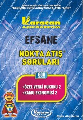 608 - Karacan Yayınları Nokta Atış Soruları - ÖZEL VERGİ HUKUKU 2 - KAMU EKONOMİSİ 2