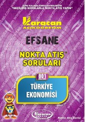 801 - Karacan Yayınları Nokta Atış Soruları - TÜRKİYE EKONOMİSİ