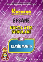 809 - Karacan Yayınları Nokta Atış Soruları - KLASİK MANTIK