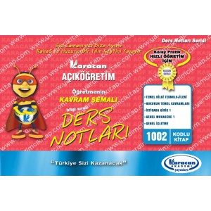 1002 - Karacan Yayınları Kavram Şemalı Ders Notları - TEMEL BİLGİ TEKNOLOJİLERİ - HUKUKUN TEMEL KAVRAMLARI - İKTİSADA GİRİŞ 1 - GENEL MUHASEBE 1 - GENEL İŞLETME