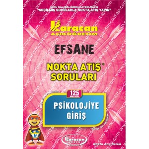 125 - Karacan Yayınları Nokta Atış Soruları - PSİKOLOJİYE GİRİŞ