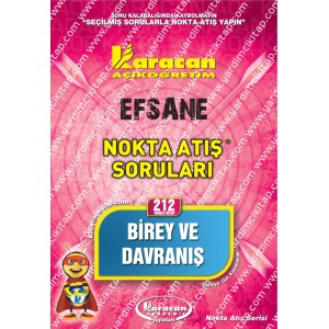 212 - Karacan Yayınları Nokta Atış Soruları - BİREY VE DAVRANIŞ