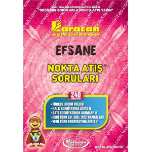 240 - Karacan Yayınları Nokta Atış Soruları - TÜRKÇE BİÇİM BİLGİSİ - HALK EDEBİYATINA GİRİŞ II - BATI EDEBİYATINDA AKIMLAR II - ESKİ TÜRK ED. GİR. SÖZ SANATLARI - YENİ TÜRK EDEBİYATINA GİRİŞ II