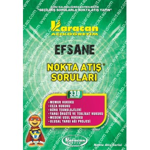 330 - Karacan Yayınları Nokta Atış Soruları - MEMUR HUKUKU - CEZA HUKUKU - BÜRO TEKNOLOJİLERİ - YARGI ÖRGÜTÜ VE TEBLİGAT HUKUKU - MEDENİ USUL HUKUKU - ULUSAL YARGI AĞI PROJESİ