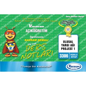 3306 - Karacan Yayınları Kavram Şemalı Ders Notları - ULUSAL YARGI AĞI PROJESİ 1