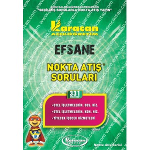 331 - Karacan Yayınları Nokta Atış Soruları - OTEL İŞLETMELERİNDE DESTEK HİZMETLERİ - OTEL İŞLETMELERİNDE KONAKLAMA HİZMETLERİ - YİYECEK İÇECEK HİZMETLERİ