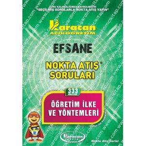 333 - Karacan Yayınları Nokta Atış Soruları - ÖĞRETİM İLKE VE YÖNTEMLERİ