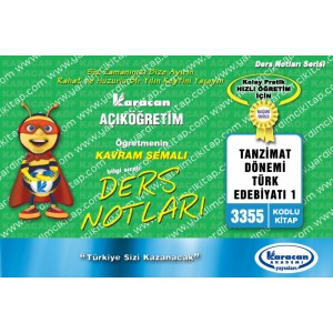 3355 - Karacan Yayınları Kavram Şemalı Ders Notları - TANZİMAT DÖNEMİ TÜRK EDEBİYATI 1