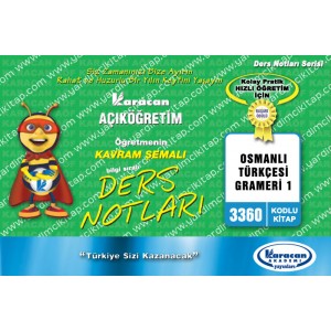 3360 - Karacan Yayınları Kavram Şemalı Ders Notları - OSMANLI TÜRKÇESİ GRAMERİ 1