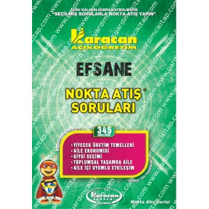 345 - Karacan Yayınları Nokta Atış Soruları - YİYECEK ÜRETİM TEMELLERİ - AİLE EKONOMİSİ - GİYSİ SEÇİMİ - TOPLUMSAL YAŞAMDA AİLE - AİLE İÇİ UYUMLU ETKİLEŞİM