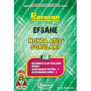 439 - Karacan Yayınları Nokta Atış Soruları - GELİŞMEKTE OLAN ÜLKELERDE SİYASET - ULUSLARARASI POLİTİKA - 2 - ULUSLARARASI HUKUK - 2