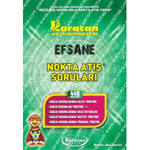 446 - Karacan Yayınları Nokta Atış Soruları - SAĞLIK KURUMLARINDA KALİTE YÖNETİMİ - SAĞLIK KURUMLARI YÖNETİMİ - 2 - SAĞLIK KURUMLARINDA BİLGİ SİSTEMLERİ - SAĞLIK KURUMLARINDA MALİYET YÖNETİMİ - SAĞLIK KURUMLARINDA FİNANSAL YÖNETİM