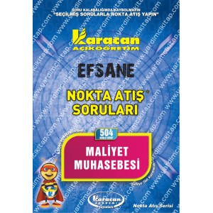 504 - Karacan Yayınları Nokta Atış Soruları - MALİYET MUHASEBESİ