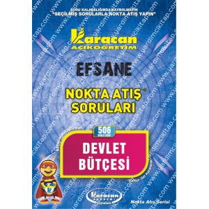 506 - Karacan Yayınları Nokta Atış Soruları - DEVLET BÜTÇESİ