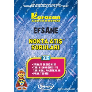 512 - Karacan Yayınları Nokta Atış Soruları - SANAYİ EKONOMİSİ - TARIM EKONOMİSİ VE TARIMSAL POLİTİKALAR - PARA TEORİSİ