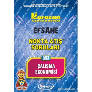 603 - Karacan Yayınları Nokta Atış Soruları - ÇALIŞMA EKONOMİSİ