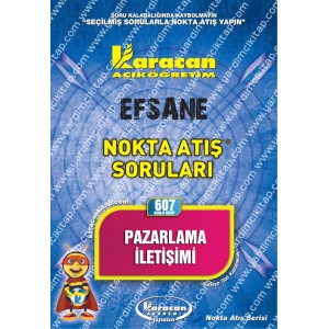 607 - Karacan Yayınları Nokta Atış Soruları - PAZARLAMA İLETİŞİMİ