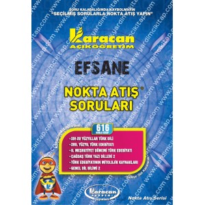 616 - Karacan Yayınları Nokta Atış Soruları - XIV-XV YÜZYILLAR TÜRK DİLİ - XVII. YÜZYIL TÜRK EDEBİYATI - II. MEŞRUTİYET DÖNEMİ TÜRK EDEBİYATI - ÇAĞDAŞ TÜRK YAZI DİLLERİ 2 - TÜRK EDEBİYATININ MİTOLOJİK KAYNAKLARI - GENEL DİL BİLİMİ