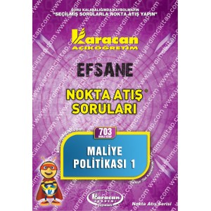 703 - Karacan Yayınları Nokta Atış Soruları - MALİYE POLİTİKASI 1