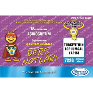 7220 - Karacan Yayınları Kavram Şemalı Ders Notları - TÜRKİYENİN TOPLUMSAL YAPISI