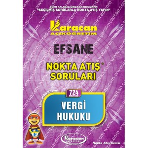 724 - Karacan Yayınları Nokta Atış Soruları - VERGİ HUKUKU