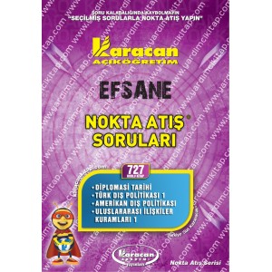 727 - Karacan Yayınları Nokta Atış Soruları - DİPLOMASİ TARİHİ - TÜRK DIŞ POLİTİKASI 1 - AMERİKAN DIŞ POLİTİKASI - ULUSLARARASI İLİŞKİLER KURAMLARI 1 (KREDİLİ SİSTEM)