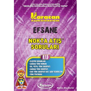 815 - Karacan Yayınları Nokta Atış Soruları - ELEŞTİRİ KURAMLARI - ÇAĞDAŞ TÜRK ROMANI - XIX. YÜZYIL TÜRK EDEBİYATI - ÇAĞDAŞ TÜRK EDEBİYATI - ESKİ TÜRK EDEBİYATI KAY. ŞAİR TEZKİRELERİ - TÜRK TİYATROSU