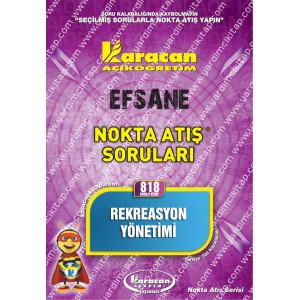 818 - Karacan Yayınları Nokta Atış Soruları - REKREASYON YÖNETİMİ