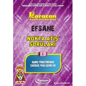 819 - Karacan Yayınları Nokta Atış Soruları - KAMU YÖNETİMİNDE ÇAĞDAŞ YAKLAŞIMLAR