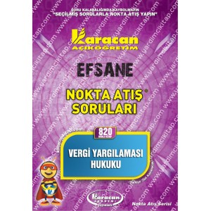 820 - Karacan Yayınları Nokta Atış Soruları - VERGİ YARGILAMASI HUKUKU