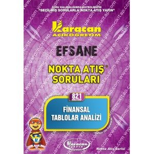 821 - Karacan Yayınları Nokta Atış Soruları - FİNANSAL TABLOLAR ANALİZİ