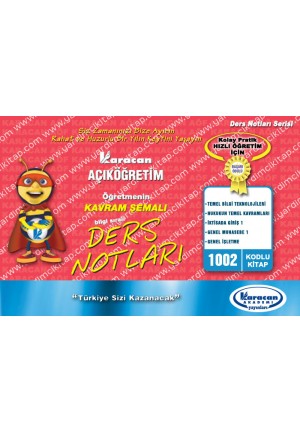 1002 - Karacan Yayınları Kavram Şemalı Ders Notları - TEMEL BİLGİ TEKNOLOJİLERİ - HUKUKUN TEMEL KAVRAMLARI - İKTİSADA GİRİŞ 1 - GENEL MUHASEBE 1 - GENEL İŞLETME