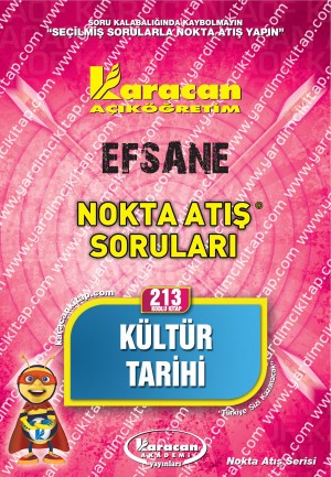 213 - Karacan Yayınları Nokta Atış Soruları - KÜLTÜR TARİHİ