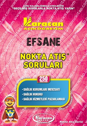 250 - Karacan Yayınları Nokta Atış Soruları - SAĞLIK KURUMLARI MEVZUATI - SAĞLIK HUKUKU - SAĞLIK HİZMETLERİ PAZARLAMASI