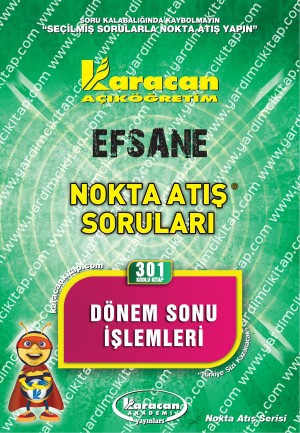 301 - Karacan Yayınları Nokta Atış Soruları - DÖNEM SONU İŞLEMLERİ