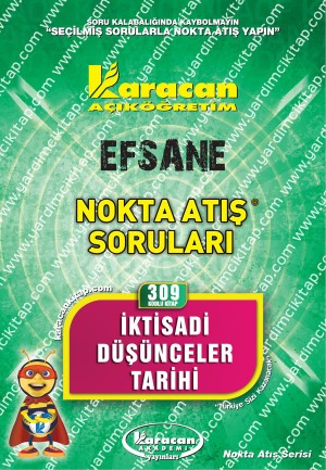 309 - Karacan Yayınları Nokta Atış Soruları - İKTİSADİ DÜŞÜNCELER TARİHİ