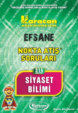 314 - Karacan Yayınları Nokta Atış Soruları - SİYASET BİLİMİ