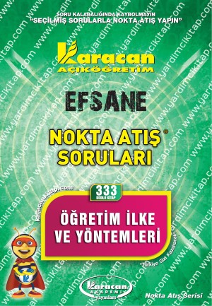 333 - Karacan Yayınları Nokta Atış Soruları - ÖĞRETİM İLKE VE YÖNTEMLERİ