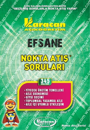 345 - Karacan Yayınları Nokta Atış Soruları - YİYECEK ÜRETİM TEMELLERİ - AİLE EKONOMİSİ - GİYSİ SEÇİMİ - TOPLUMSAL YAŞAMDA AİLE - AİLE İÇİ UYUMLU ETKİLEŞİM