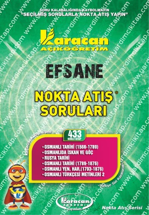 433 - Karacan Yayınları Nokta Atış Soruları - OSMANLI TARİHİ (1566-1789) - OSMANLIDA İSKAN VE GÖÇ - RUSYA TARİHİ - OSMANLI TARİHİ (1789-1876) - OSMANLI YEN. HAR.(1703-1876) - OSMANLI TÜRKÇESİ METİNLERİ 2