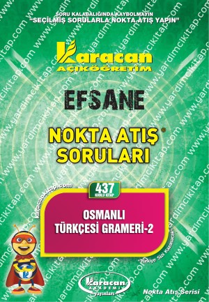 437 - Karacan Yayınları Nokta Atış Soruları - OSMANLI TÜRKÇESİ GRAMERİ 2