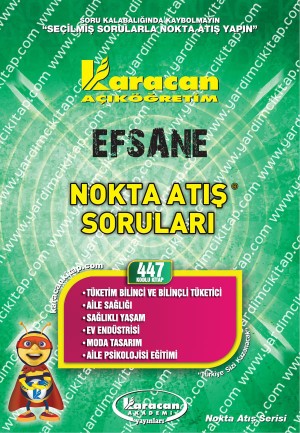 447 - Karacan Yayınları Nokta Atış Soruları - TÜKETİM BİLİNCİ VE BİLİNÇLİ TÜKETİCİ - AİLE SAĞLIĞI - SAĞLIKLI YAŞAM - EV ENDÜSTRİSİ - MODA TASARIM - AİLE PSİKOLOJİSİ EĞİTİMİ