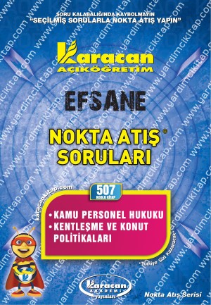 507 - Karacan Yayınları Nokta Atış Soruları - KAMU PERSONEL HUKUKU - KENTLEŞME VE KONUT POLİTİKALARI