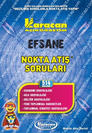 514 - Karacan Yayınları Nokta Atış Soruları - EKONOMİ SOSYOLOJİSİ - AİLE SOSYOLOJİSİ - KÜLTÜR SOSYOLOJİSİ - YENİ TOPLUMSAL HAREKETLER - TOPLUMSAL CİNSİYET SOSYOLOJİSİ