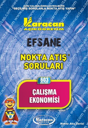 603 - Karacan Yayınları Nokta Atış Soruları - ÇALIŞMA EKONOMİSİ