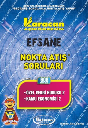 608 - Karacan Yayınları Nokta Atış Soruları - ÖZEL VERGİ HUKUKU 2 - KAMU EKONOMİSİ 2